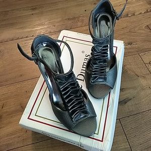 Pierre Dumas Pewter Heels